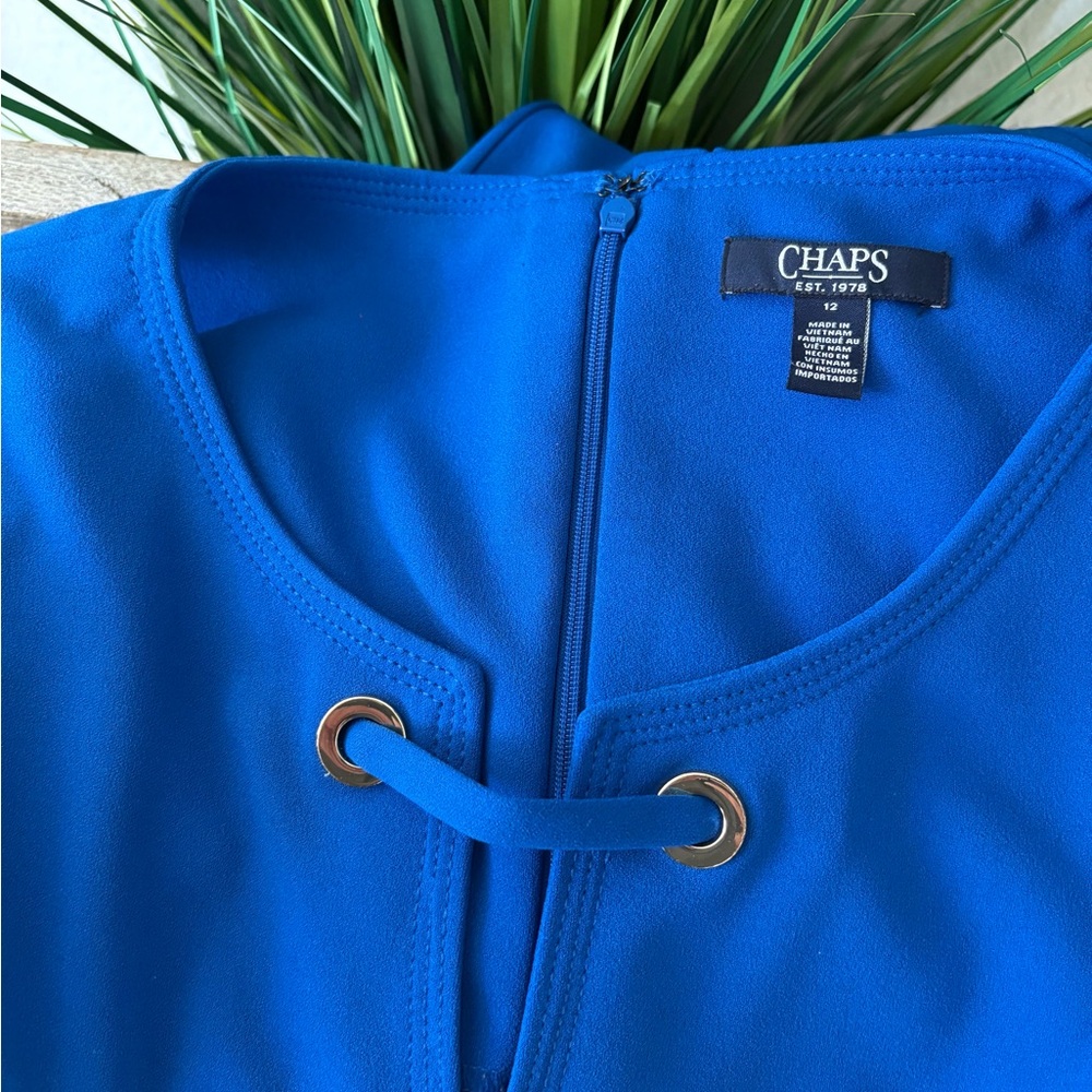 Chaps Royal Blue Sleeveless Jumpsuit - Picture 5 of 8